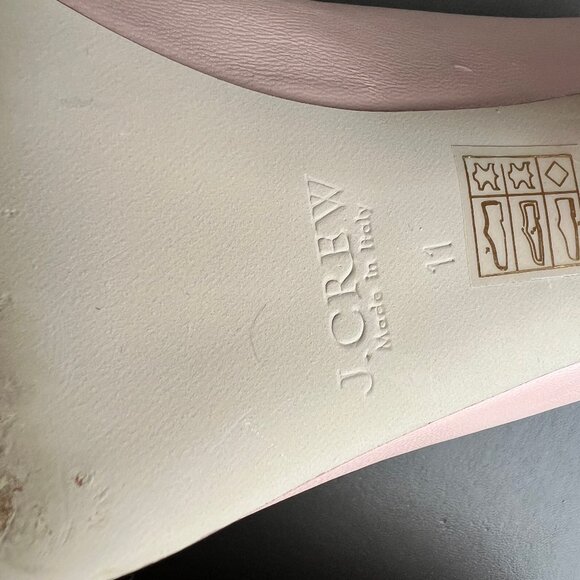 J. Crew Cap Toe Block Heel Pump Pink & Black Size 11 - Picture 5 of 5